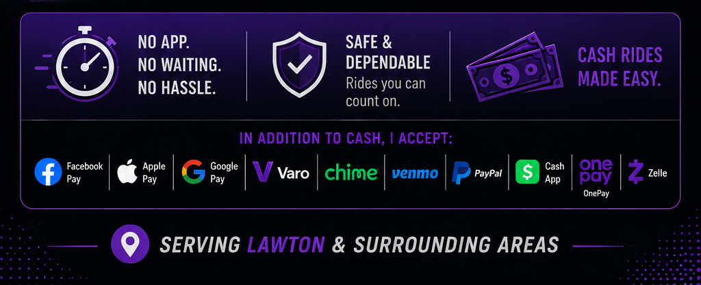 Accepted payment methods including Cash App and Apple Pay